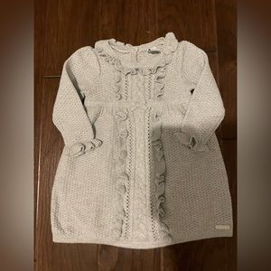 Janie and Jack Silver Sparkle Dress Size 6-12 months